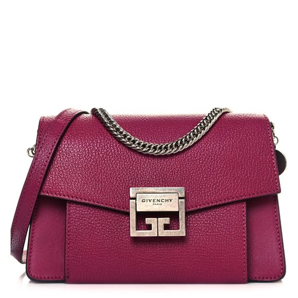 Givenchy GV3 Small Goatskin Shoulder Bag Orchid - Picture 1 of 16